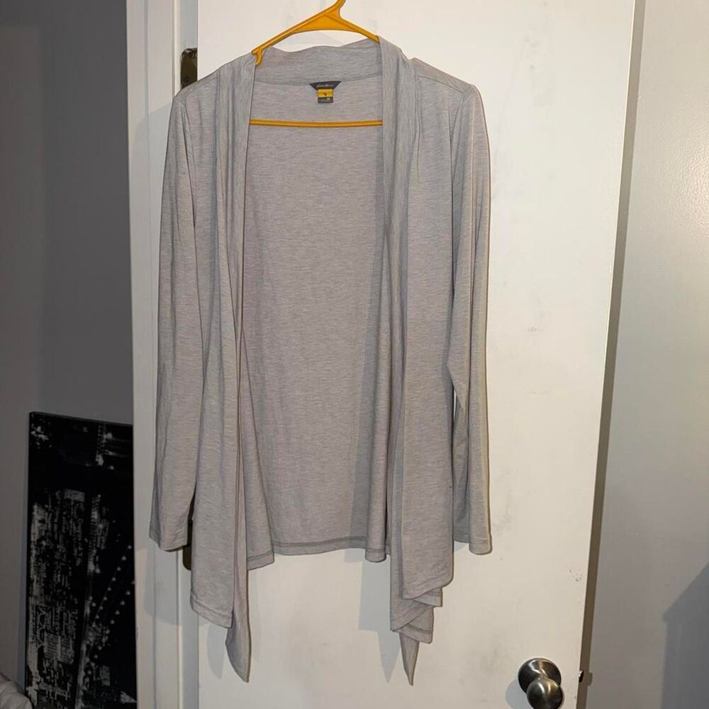 Eddie-bauer Women's Grey Cardigan Medium